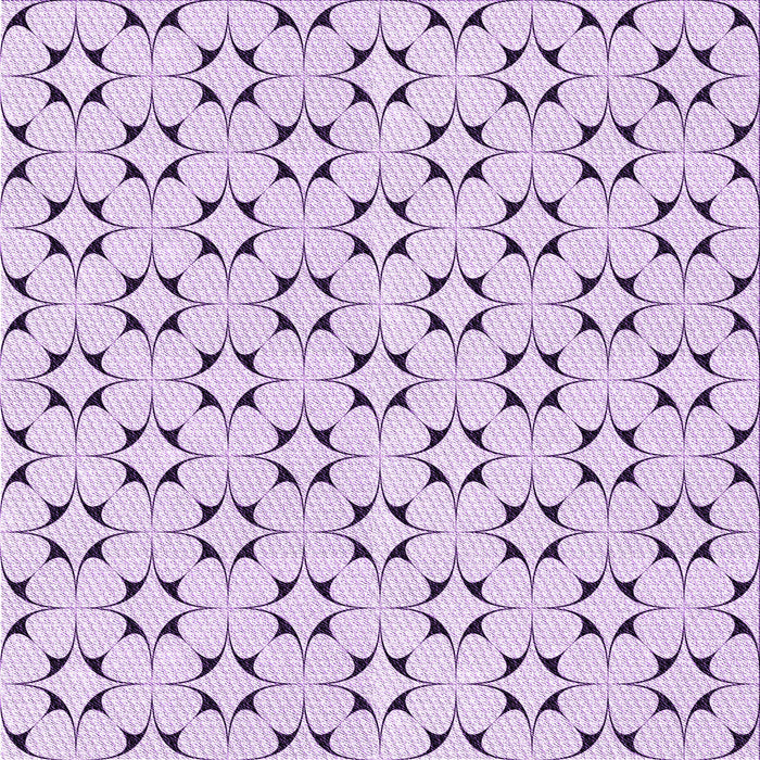 Round Machine Washable Transitional Lilac Purple Rug, wshpat3450pur