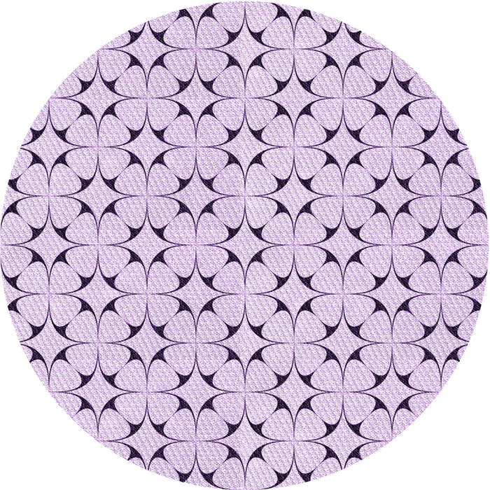 Square Patterned Lilac Purple Rug, pat3450pur