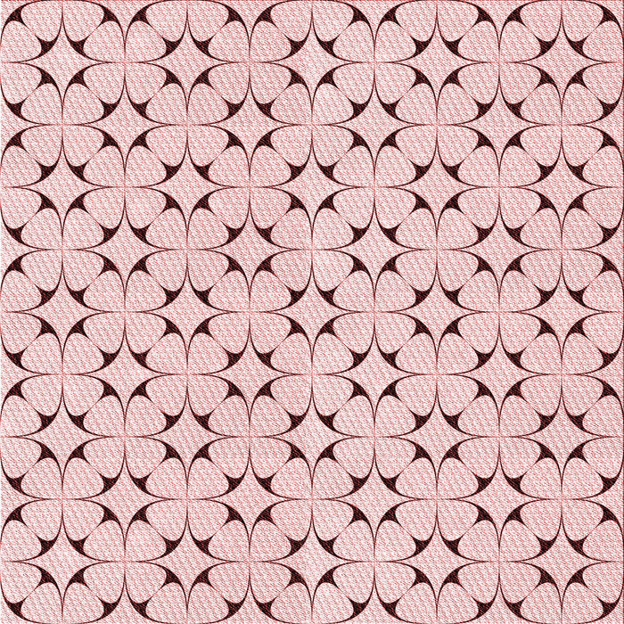 Round Machine Washable Transitional Pink Rug, wshpat3450rd