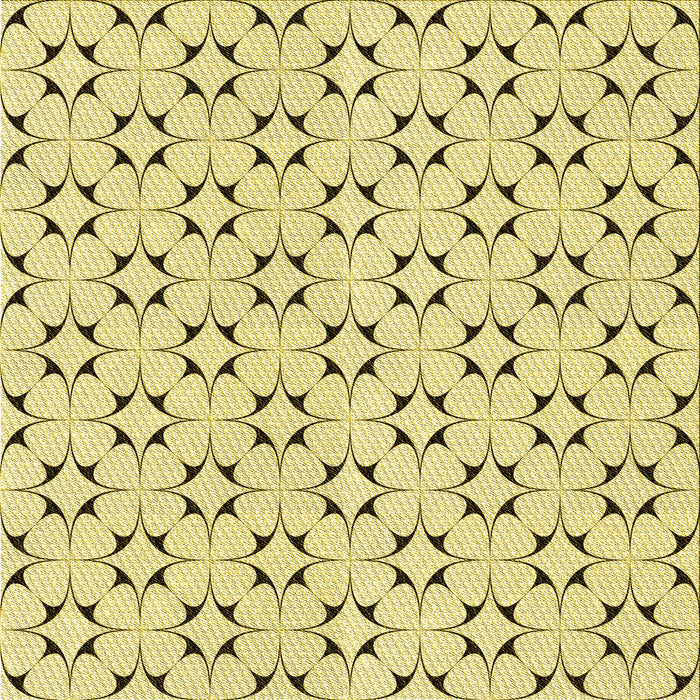 Round Patterned Caramel Brown Rug, pat3450yw