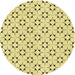 Square Patterned Caramel Brown Rug, pat3450yw