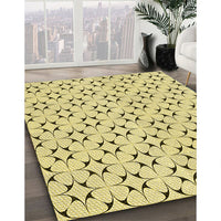 Patterned Caramel Brown Rug, pat3450yw