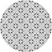 Sideview of Patterned Gray Novelty Rug, pat3450