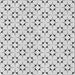 Square Patterned Gray Novelty Rug, pat3450