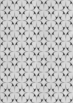 Patterned Gray Novelty Rug, pat3450
