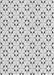 Patterned Gray Novelty Rug, pat3450