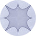 Square Patterned Lavender Blue Rug, pat3451blu