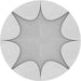 Square Patterned Platinum Gray Rug, pat3451gry