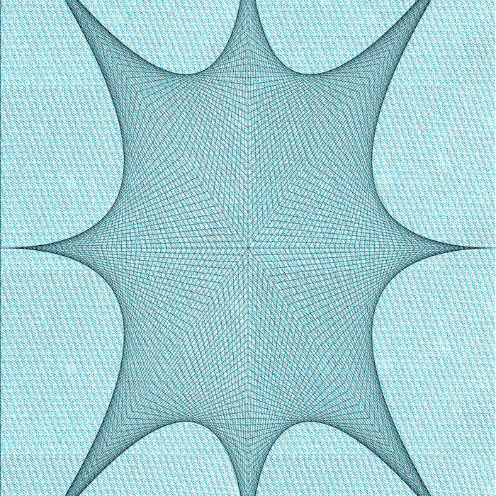 Patterned Electric Blue Rug, pat3451lblu