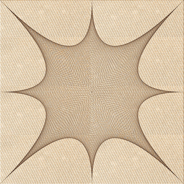 Round Patterned Brown Sand Brown Rug, pat3451org