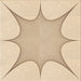 Round Patterned Brown Sand Brown Rug, pat3451org