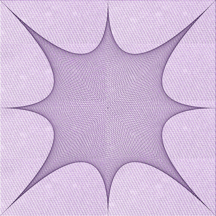 Round Patterned Bright Lilac Purple Rug, pat3451pur