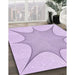 Patterned Bright Lilac Purple Rug in Family Room, pat3451pur