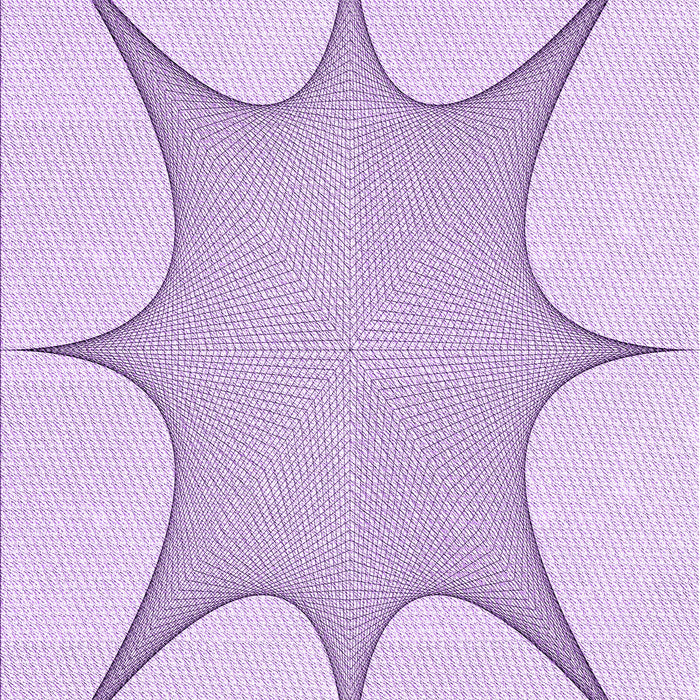 Patterned Bright Lilac Purple Rug, pat3451pur