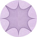 Square Machine Washable Transitional Bright Lilac Purple Rug in a Living Room, wshpat3451pur