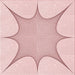 Round Patterned Pastel Red Pink Rug, pat3451rd