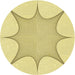 Square Patterned Sun Yellow Rug, pat3451yw