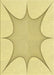 Machine Washable Transitional Sun Yellow Rug, wshpat3451yw