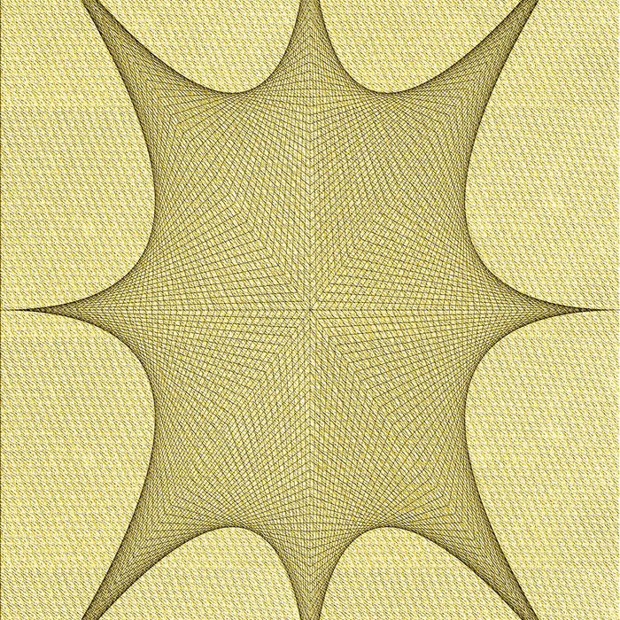 Patterned Sun Yellow Rug, pat3451yw
