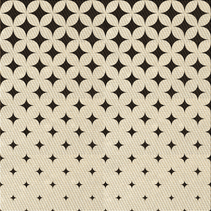 Round Patterned Moccasin Beige Rug, pat3452brn