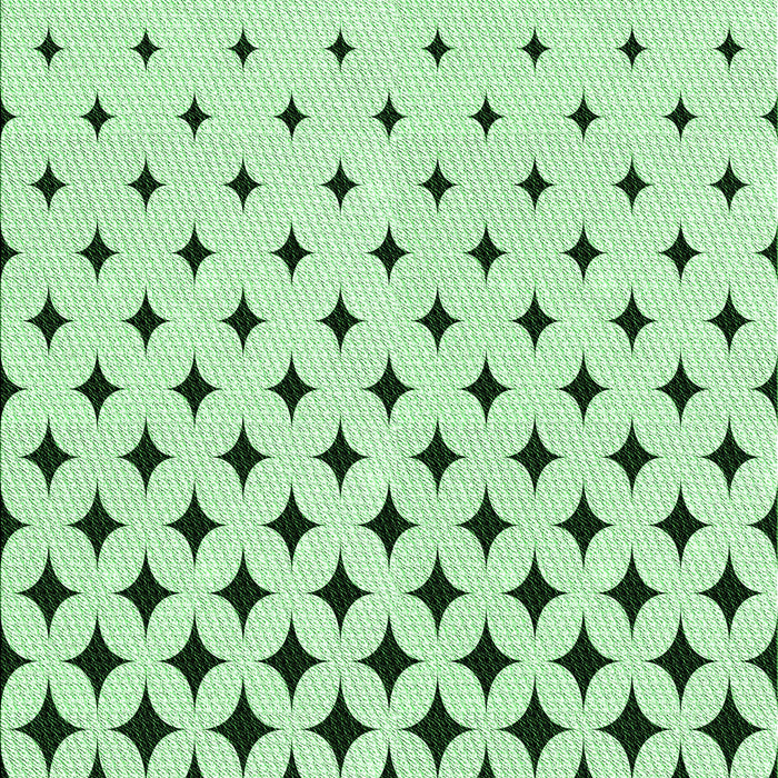 Machine Washable Transitional Mint Green Rug, wshpat3452grn