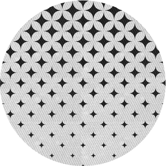 Square Patterned Gray Rug, pat3452gry