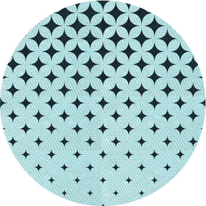 Square Patterned Seafoam Green Rug, pat3452lblu