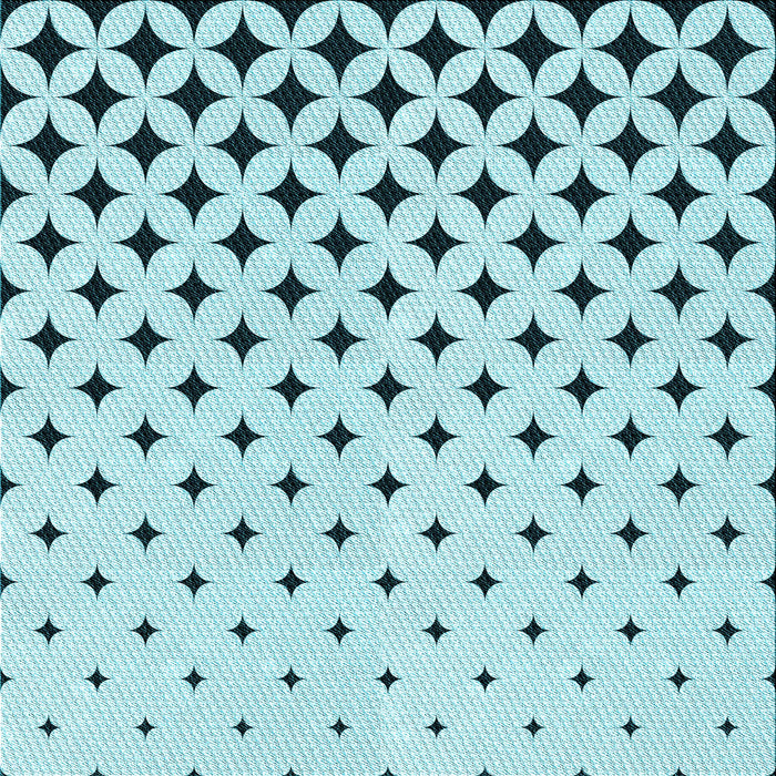 Round Patterned Seafoam Green Rug, pat3452lblu