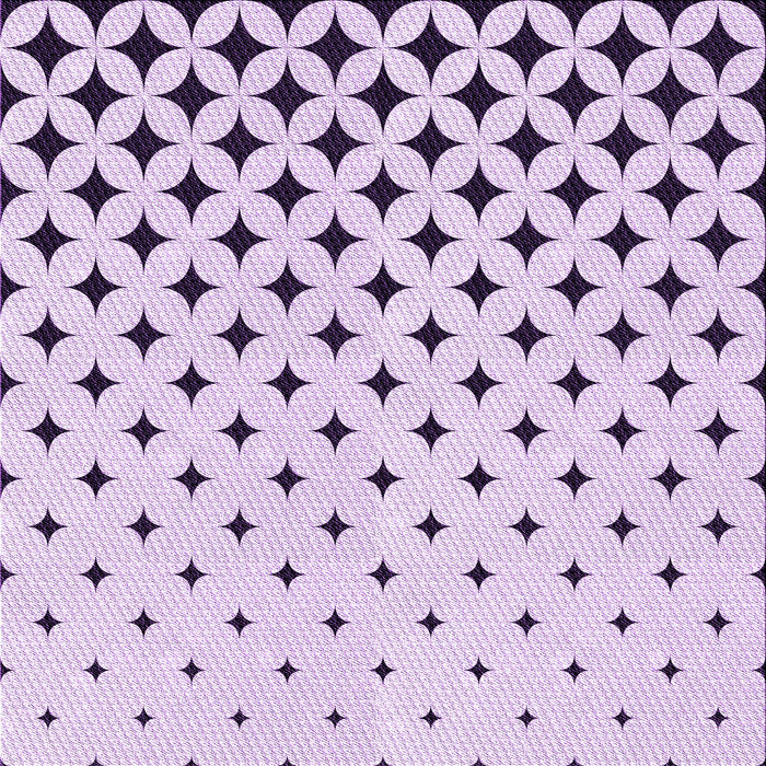 Round Patterned Lilac Purple Rug, pat3452pur