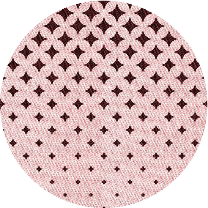 Square Patterned Pink Rug, pat3452rd