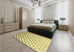 Patterned Sun Yellow Rug in a Bedroom, pat3452yw