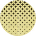 Square Patterned Sun Yellow Rug, pat3452yw