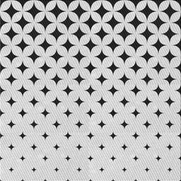 Sideview of Machine Washable Transitional White Smoke Rug, wshpat3452