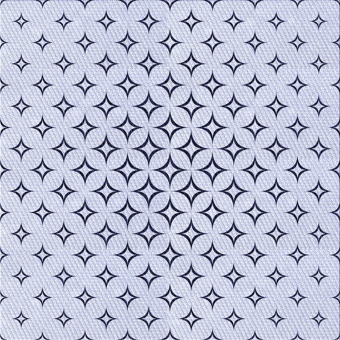 Round Patterned Lavender Blue Rug, pat3453blu