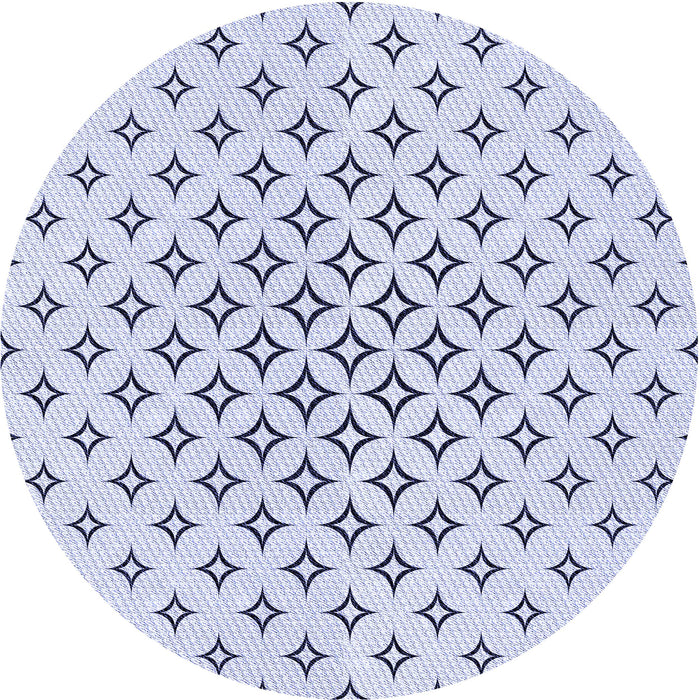 Square Machine Washable Transitional Lavender Blue Rug in a Living Room, wshpat3453blu