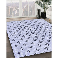 Patterned Lavender Blue Rug, pat3453blu