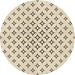 Square Patterned Moccasin Beige Rug, pat3453brn