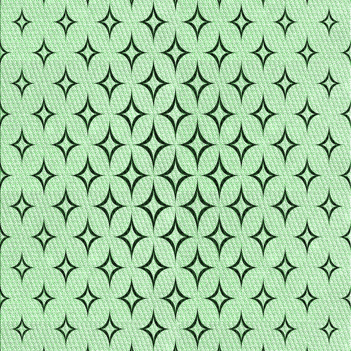 Machine Washable Transitional Mint Green Rug, wshpat3453grn