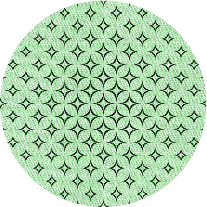 Square Patterned Mint Green Rug, pat3453grn