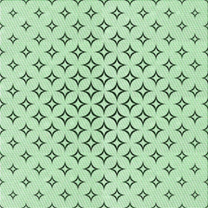 Round Patterned Mint Green Rug, pat3453grn