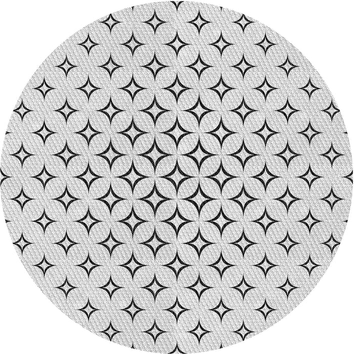 Square Patterned Platinum Gray Rug, pat3453gry