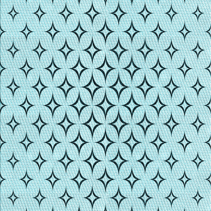 Machine Washable Transitional Electric Blue Rug, wshpat3453lblu