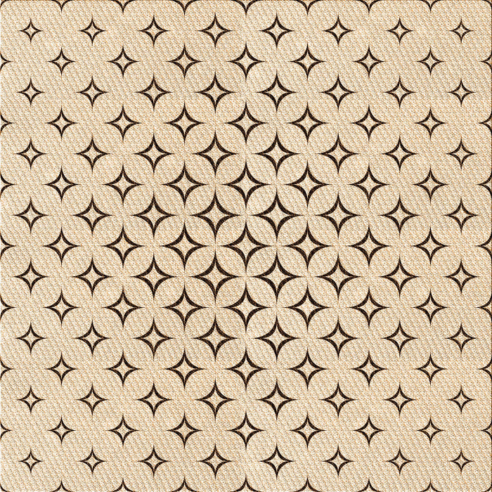 Round Patterned Bronze Brown Rug, pat3453org