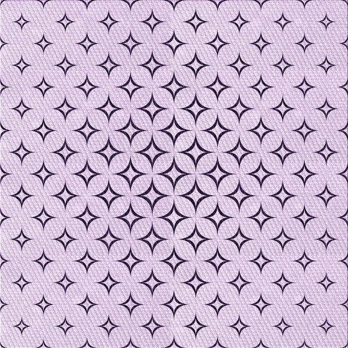 Round Patterned Lilac Purple Rug, pat3453pur