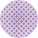 Square Patterned Lilac Purple Rug, pat3453pur