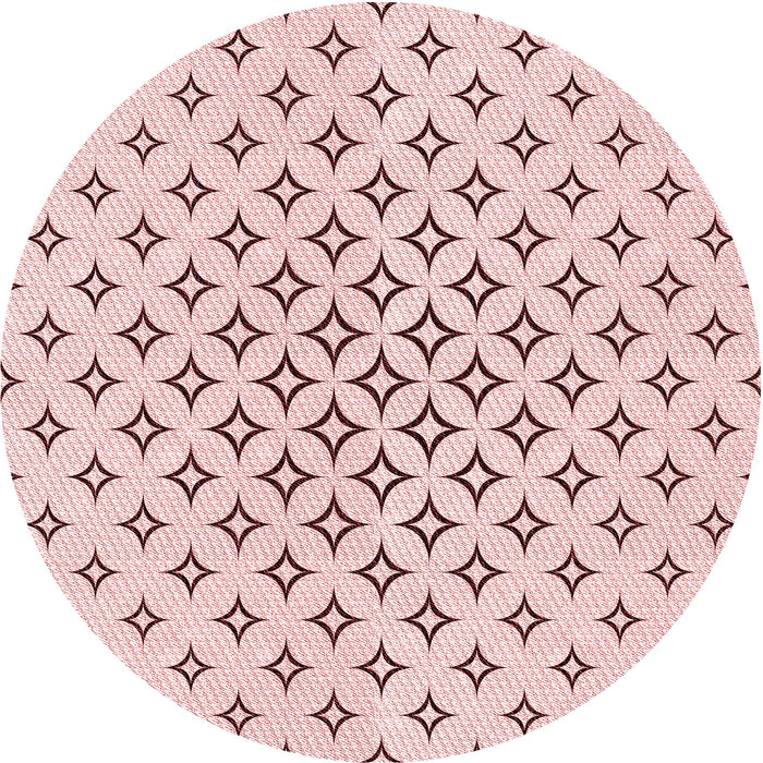 Square Patterned Pink Rug, pat3453rd