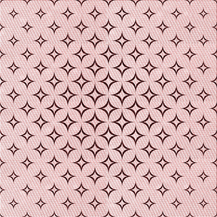 Round Patterned Pink Rug, pat3453rd