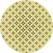 Square Patterned Sun Yellow Rug, pat3453yw