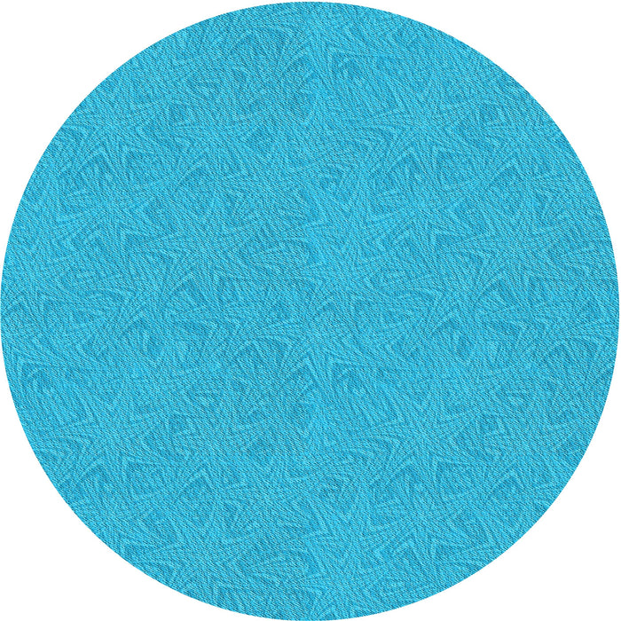 Square Patterned Deep Sky Blue Rug, pat3454lblu