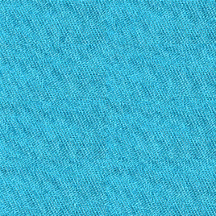 Round Machine Washable Transitional Deep Sky Blue Rug, wshpat3454lblu